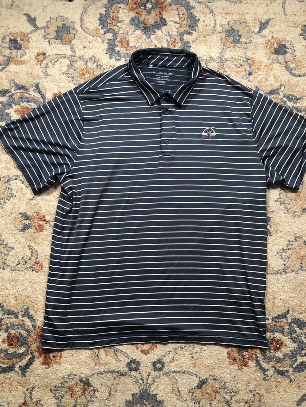 Under Armour Men's 3XL Blue Playoff Polo Shirt Polyester Short Sleeve Collared